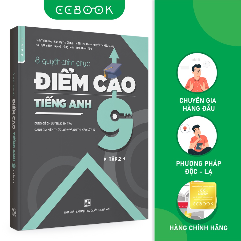 Sách - Bí quyết chinh phục điểm cao Tiếng Anh 9 Tập 2 - Tham khảo lớp 9 - Siêu tiết kiệm - Chính hãng CCbook