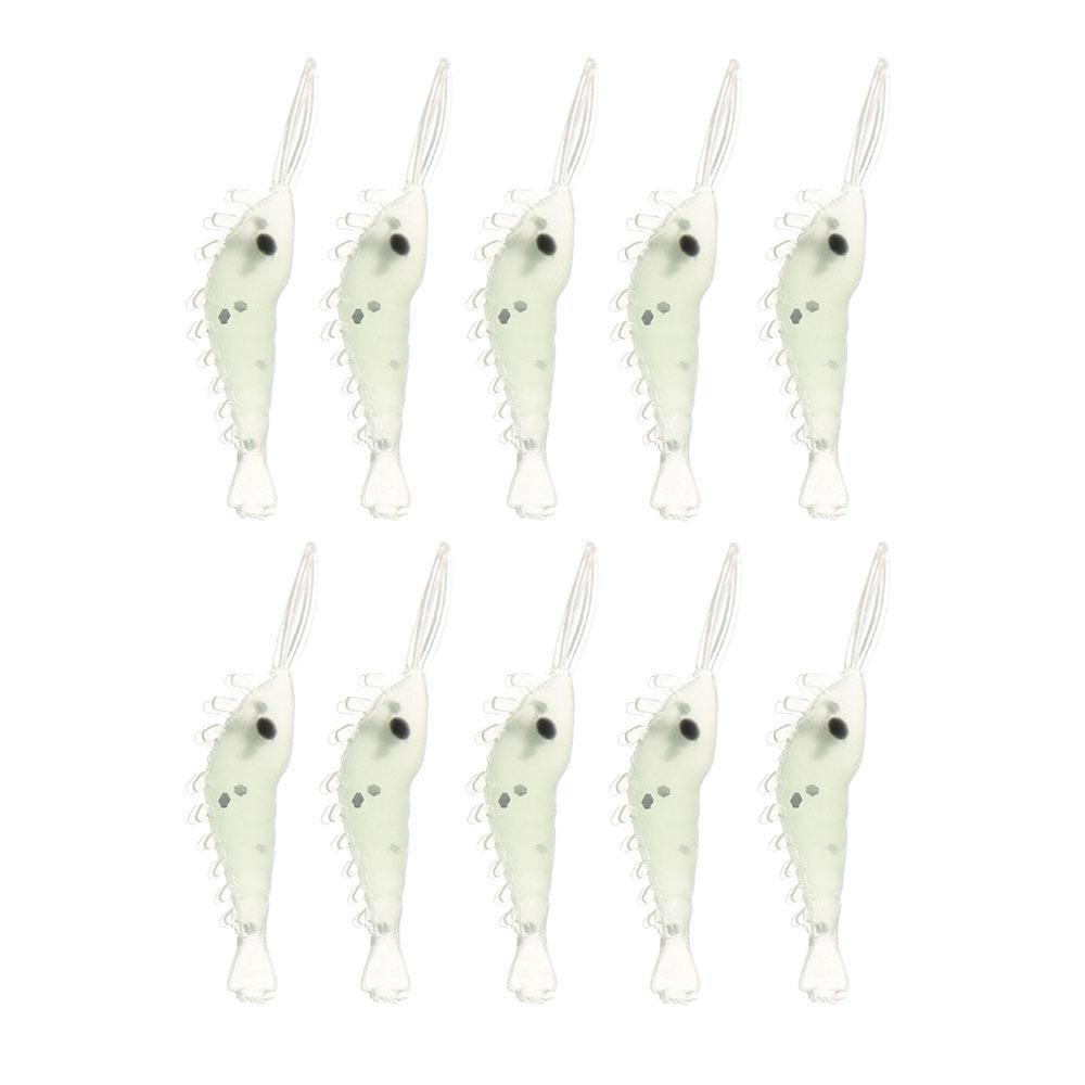 MUVAKO 10 / 20 / 30 / 50 Mồi Tôm Giả Câu Cá Silicone 3cm