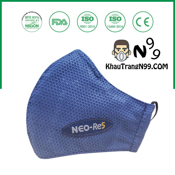 Khẩu Trang Than Hoạt Tính NeoMask Neo-Re5 (Qua Tai)