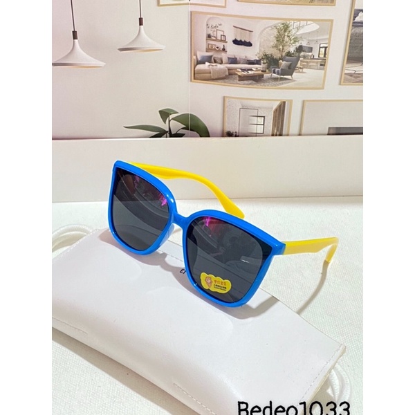 Kính mát cho be  chống UV400, thiết kế mắt tròn dễ đeo, màu sắc thời trang