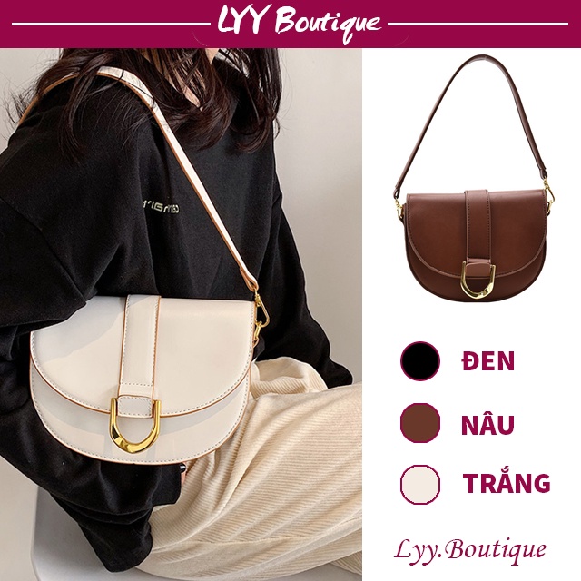 Túi xách Ulzzang đẹp thiết kế thanh lịch phù hợp túi đeo vai nữ ba màu dễ phối đồ LYY BOUTIQUE