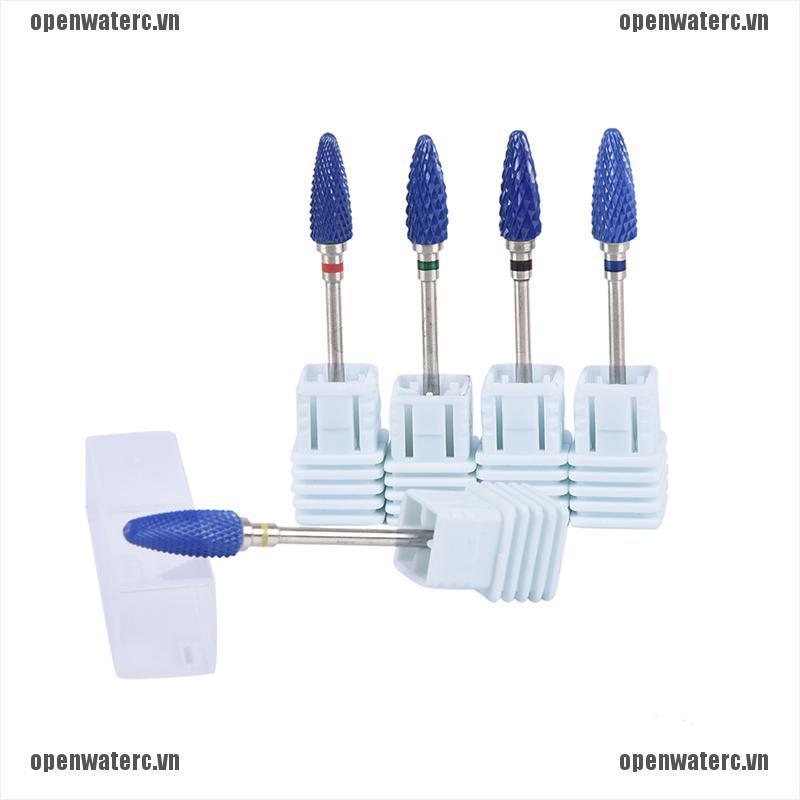 1 Mũi Khoan Mài Móng Tay Acrylic Màu Xanh Dương