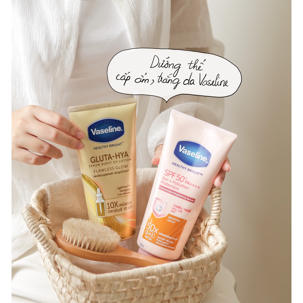 Kem Dưỡng Thể Trắng Da Chống Nắng Vaseline Thái Lan 300ml