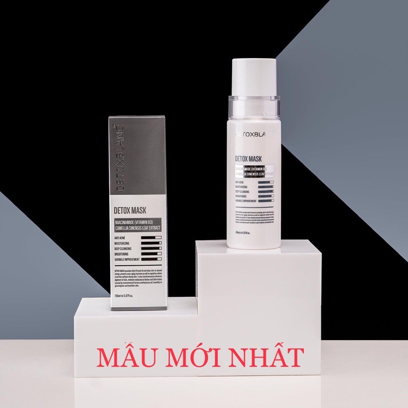 [Mẫu mới- Tem check] Mặt nạ thải độc Detox mask sữa rửa mặt detox blanc mẫu mới