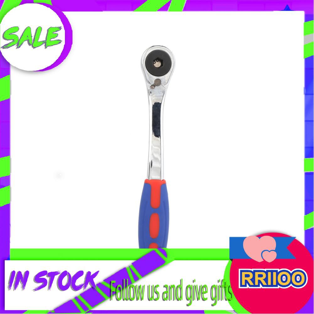 Rriioo 3/8in 72 Teeth Ratchet Wrench Chromium Vanadium Steel Socket Maintenance Tools