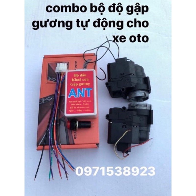 Trọn bộ motor gập gương cho xe oto chưa có gập gương