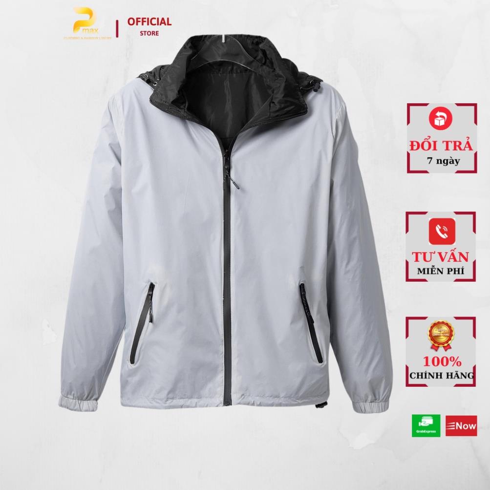 Áo Gió 2 Mặt Pmax, 2 Lớp, Mặc Cho Cả Nam Nữ, Chống Nước, Chống Gió, Chống Nắng, Phom Trẻ Trung !