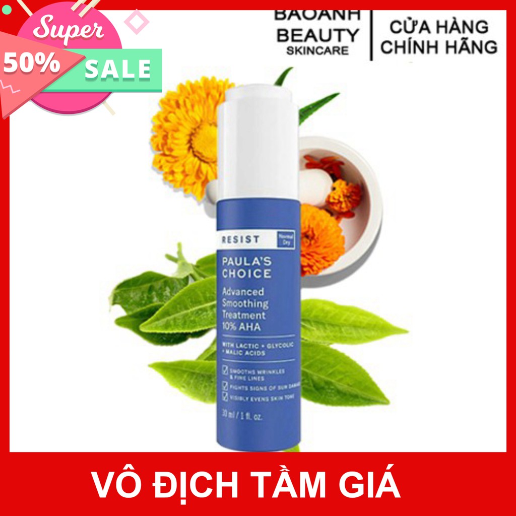 Tinh chất sáng da Paula's Choice nâng tone hiệu quả RESIST ADVANCED SMOOTHING 30ml, serum dưỡng trắng da phù hợp với m