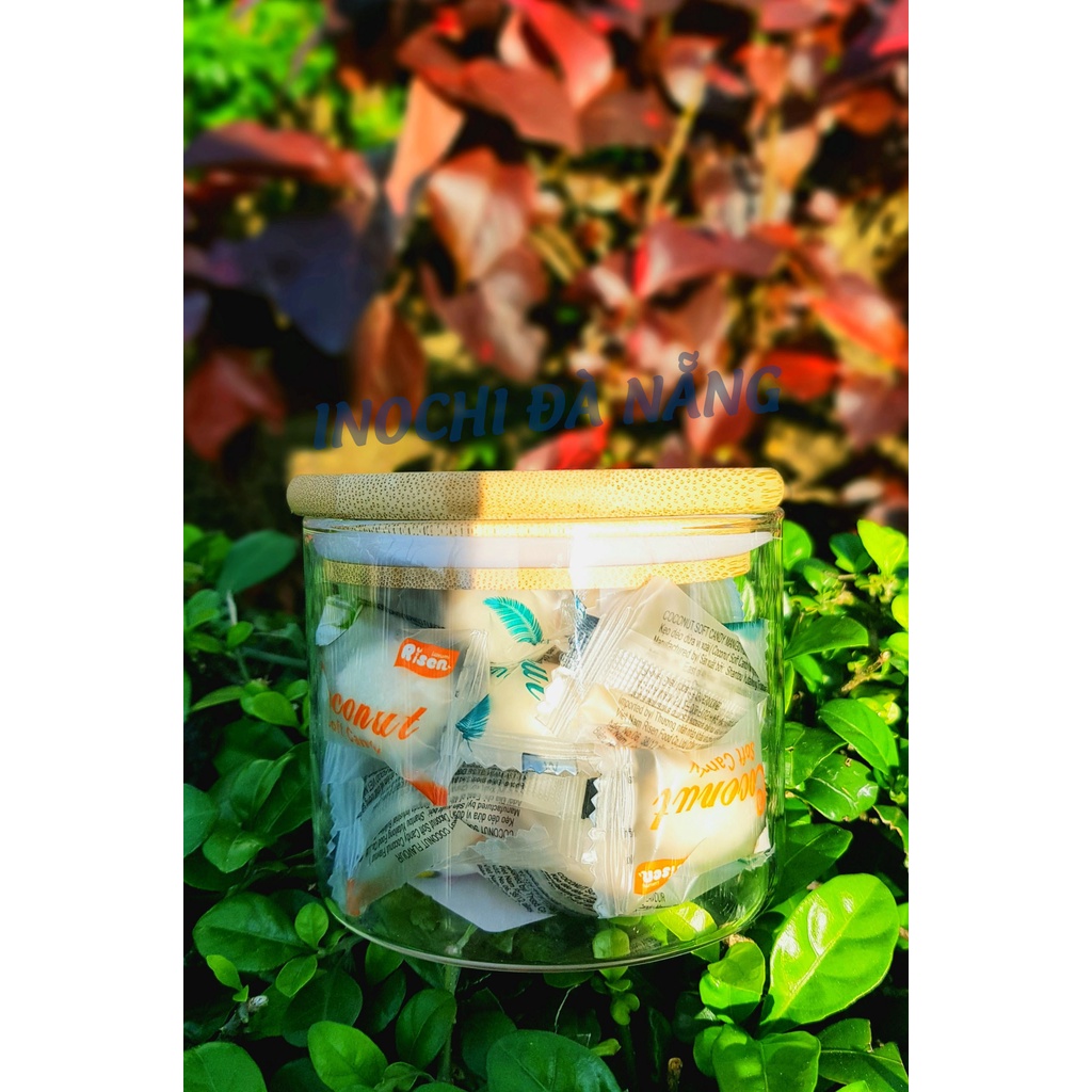 Hũ thuỷ tinh nắp tre Nikko 500ml, 1000ml, 1500ml