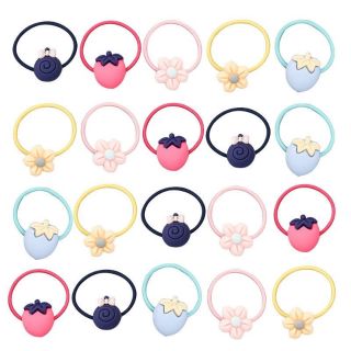 Set 20 dây cột tóc cho bé kèm túi zip
