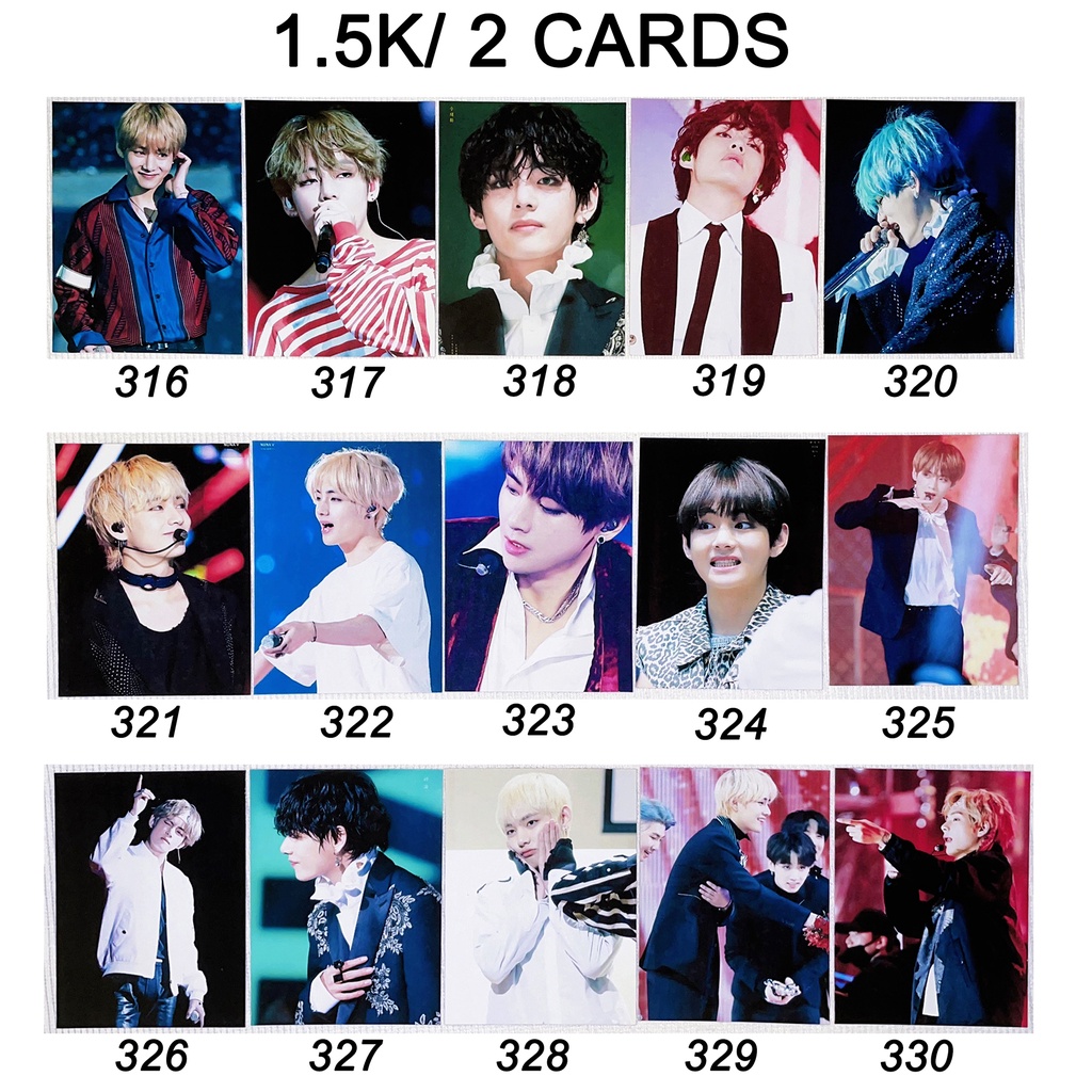 Sale set card hình của V BTS 3