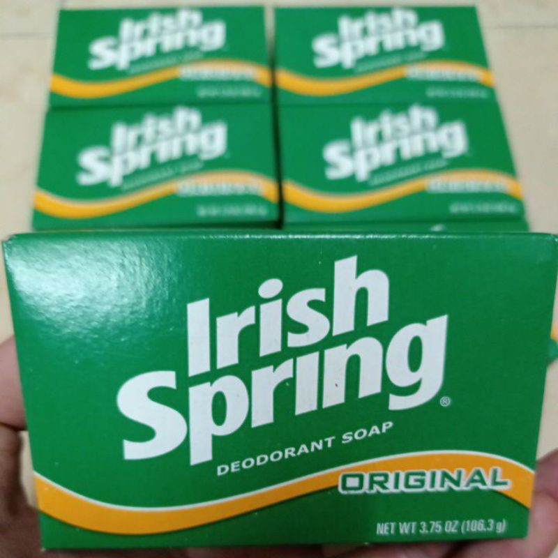 Xà phòng diệt khuẩn Mỹ Irish Spring deodorant Soap Original 106.3 gam