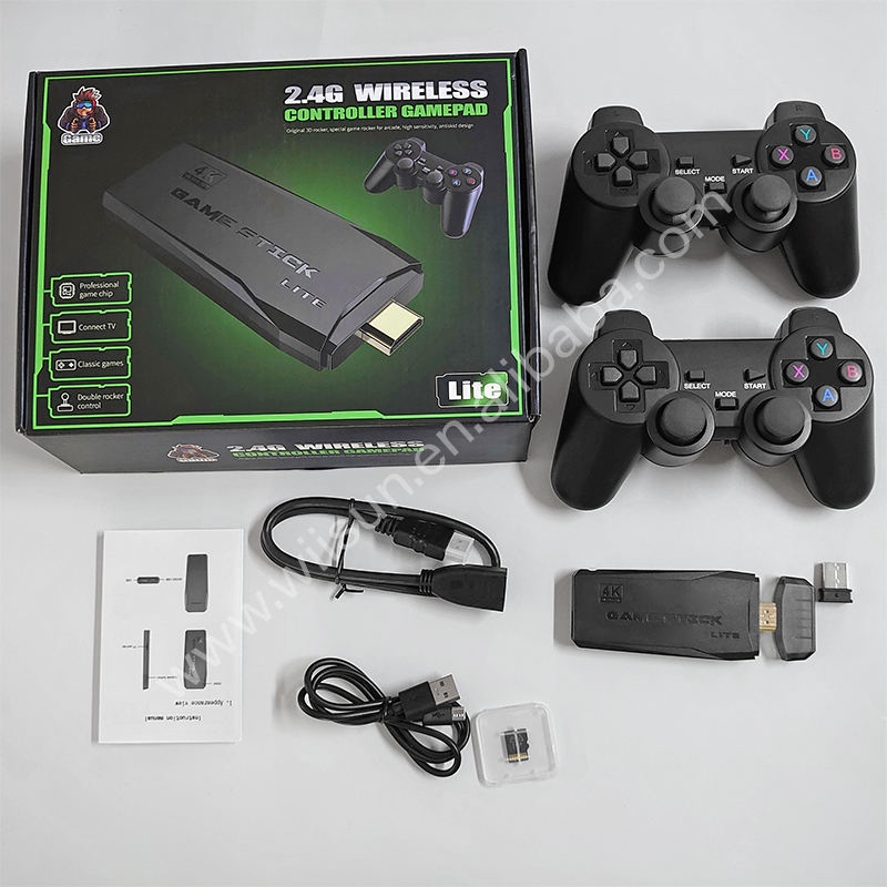 Máy Chơi Game Tích Hợp 10000 Trò Chơi 64gB Không Dây 2.4G Hỗ Trợ Game PS /CPS /SEGA/ 4 nút /HDMI TV 4K