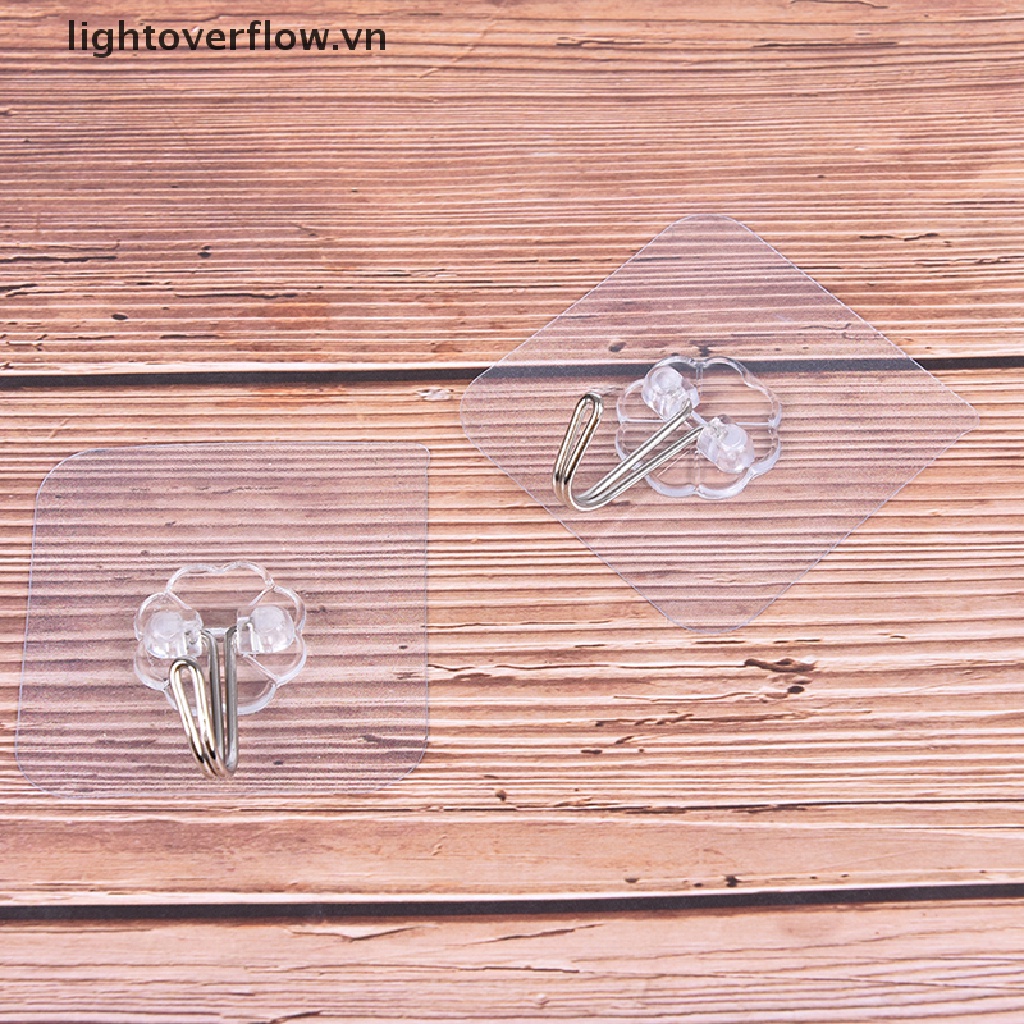 1 Móc Treo Đồ Dán Tường Trong Suốt Có Giác Hút Chắc Chắn Tiện Dụng Cho Nhà Bếp / Phòng Tắm