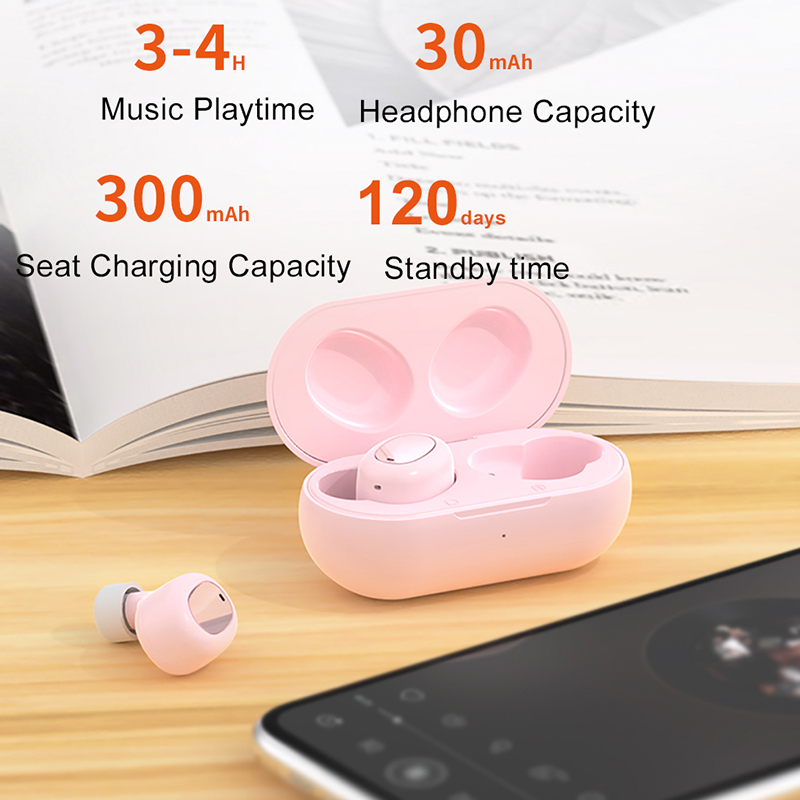 Tai Nghe Bluetooth 5.0 Không Dây Mini Có Hộp Sạc Thích Hợp Cho Các Dòng Điện Thoại Thông Minh Xiaomi Samsung