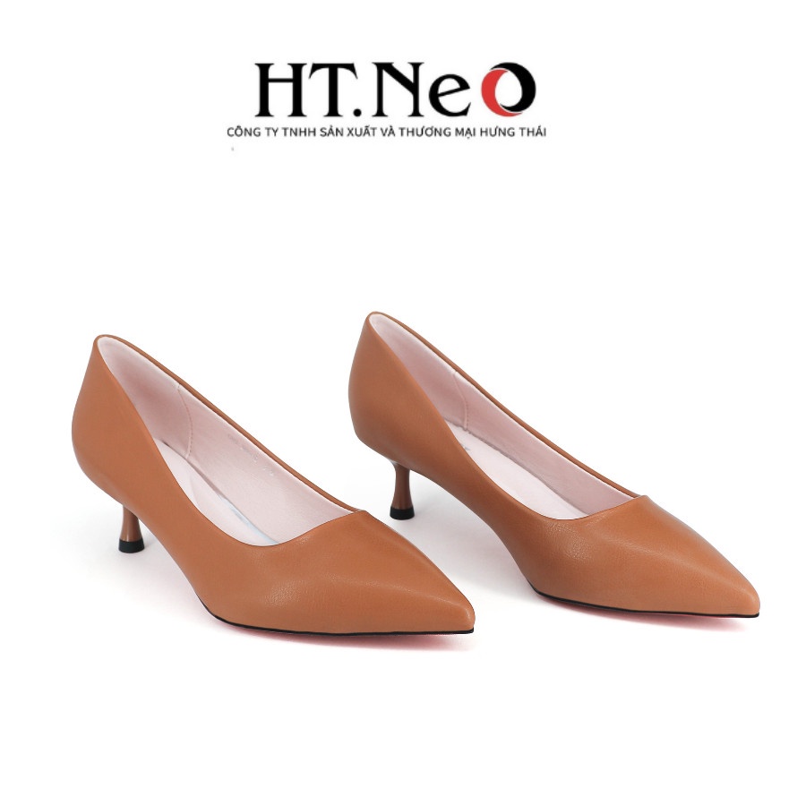 Giày cao gót mũi nhọn HT.NEO Thiết kế da cao cấp, đế cao 3cm, đường nét tinh tế CS235