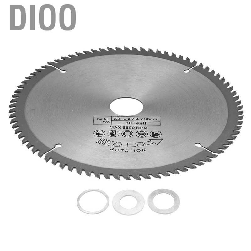 Lưỡi Cưa Dio 210mm 80 Răng Cưa. 30mm Với 3 Vòng Tròn Cho Máy Cắt Wtt