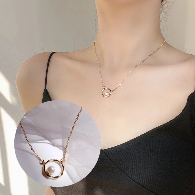 vòng cổ Mặt Ngọc Trai Thời Trang Cho Nữ