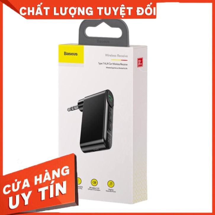 Máy nghe nhạc kết nối bluetooth cho ampli dàn loa tai nghe đầu ô tô qua aux 3.5 loại chất lượng cao cấp Baseus