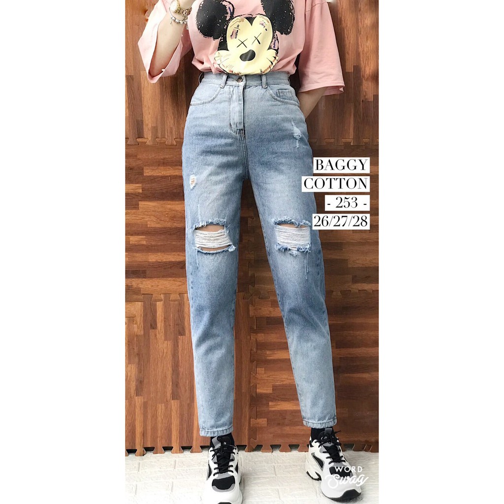 Quần Baggy Cotton Form Đẹp - Lưng Cao