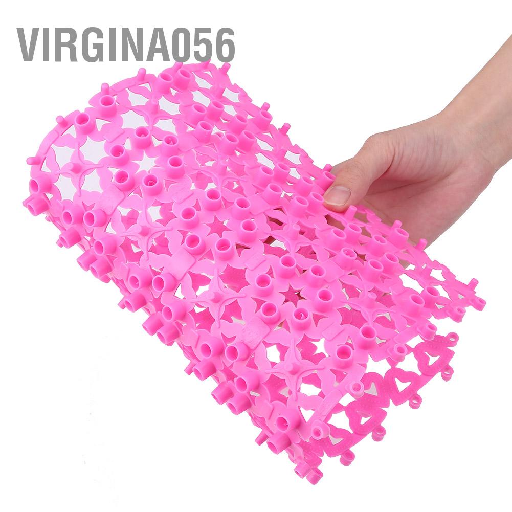 Virgina056 4 Colors Dog Cat Pet Mat Plastic Spliced Hollow Anti-slip Pads for Cage Bathroom Floor
