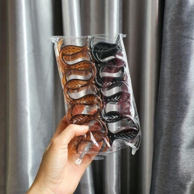 Set 12 Kẹp Ngoạm Tóc Càng Cua