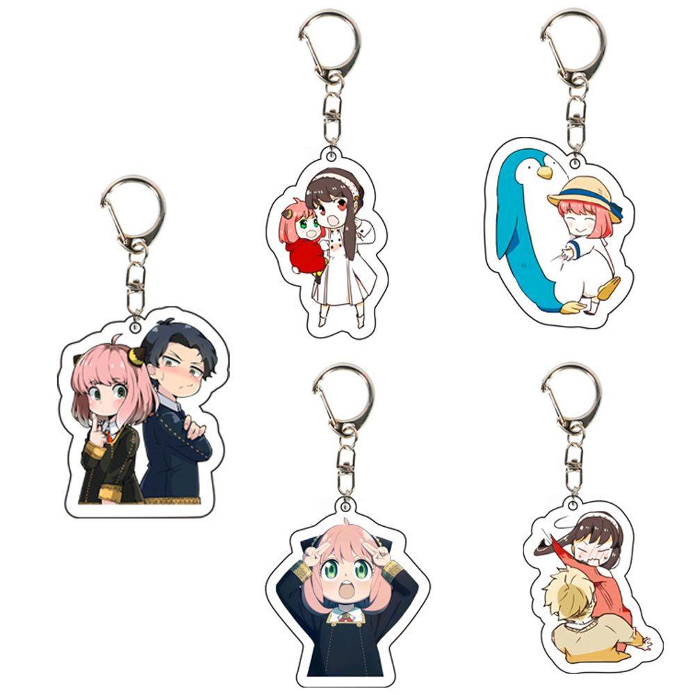 Móc Khóa Hình Nhân Vật Anime Hai Mặt Bằng Acrylic