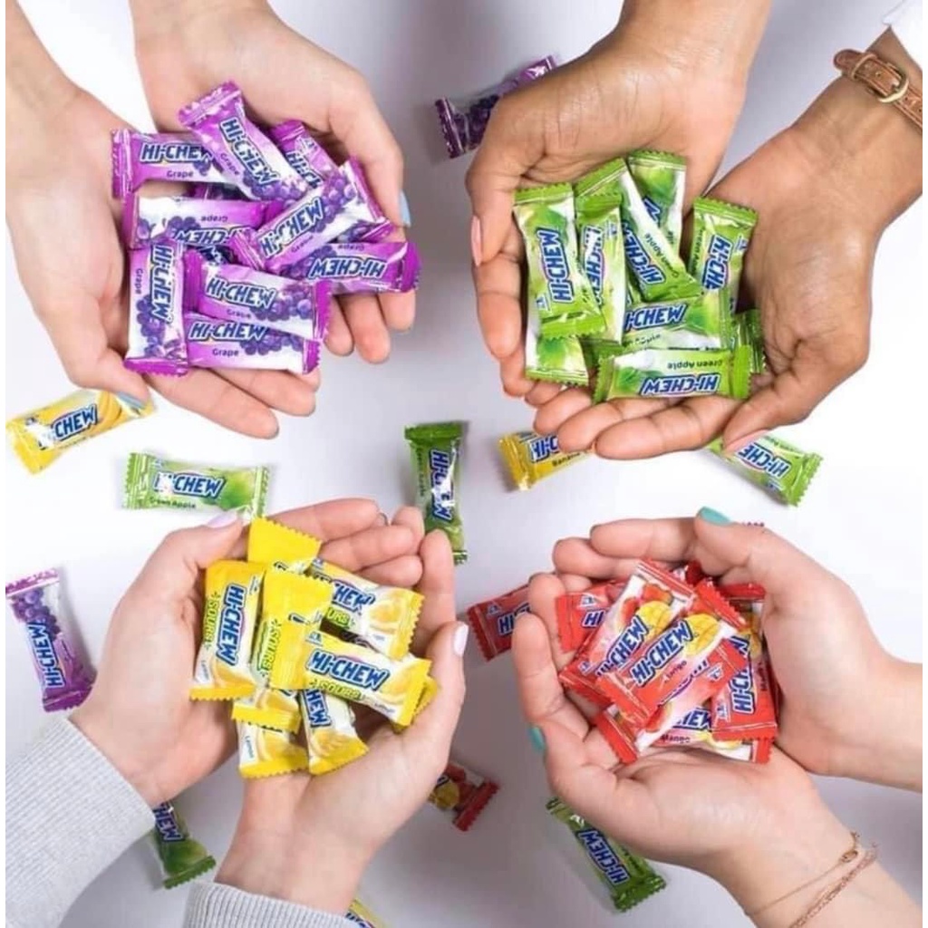 Kẹo dẻo trái cây ⚡ SIÊU HOT ⚡ Kẹo dẻo Hi - Chew Morinaga Nhật thơm ngon, nhiều màu sắc, dai mềm hấp dẫn