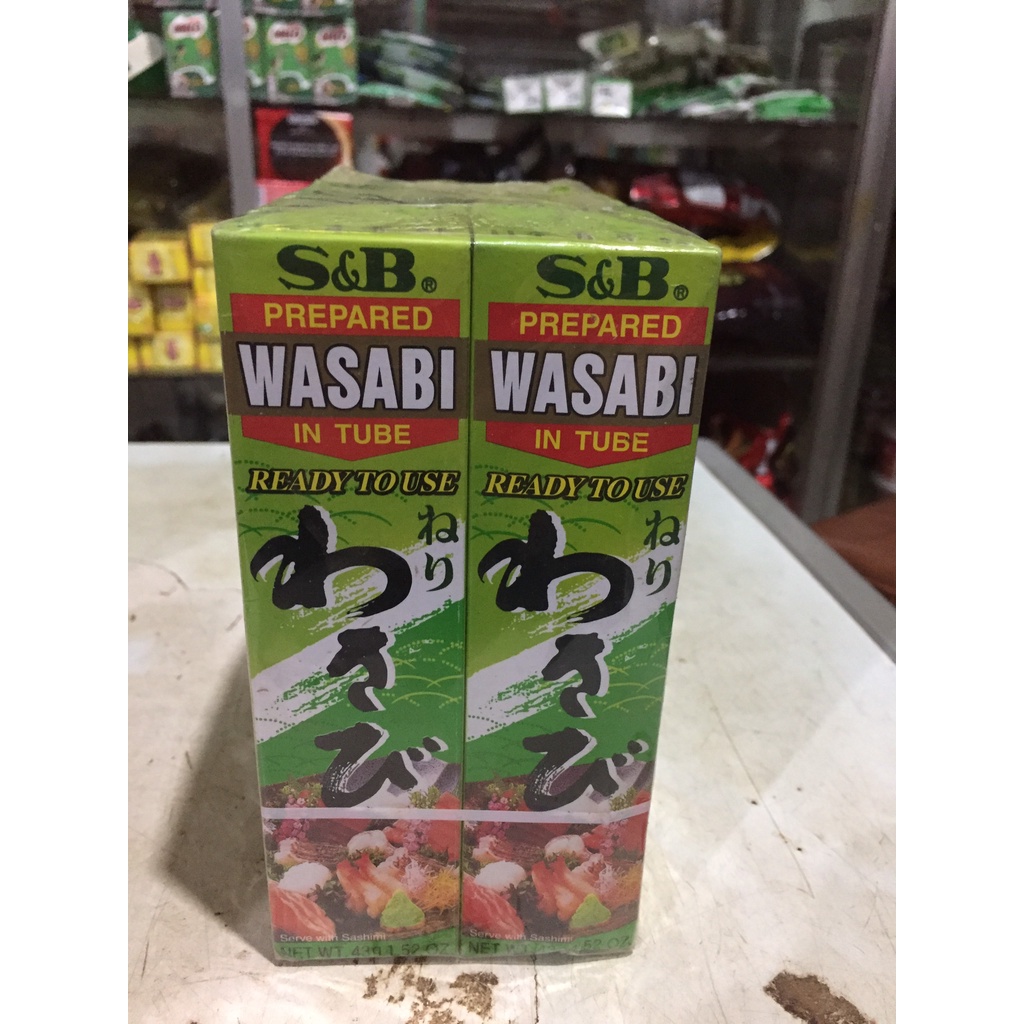 Lọ mù tạt wasabi S&B siêu cay 43g