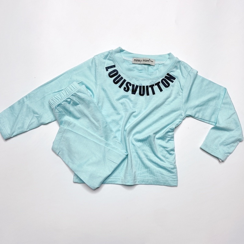 Set bộ tay dài quần dài minky mom cho bé trai và bé gái lvt