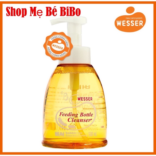 Nước rửa bình wesser dạng chai hàng chính hãng