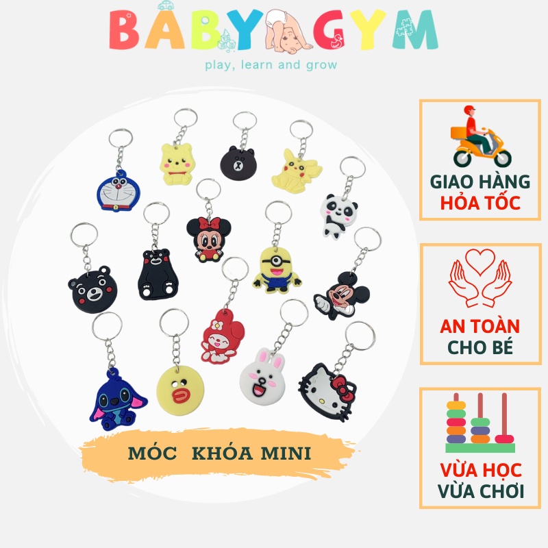 Móc Khóa Cute Mini – Móc Chìa Khóa Dễ Thương Hình Anime Nhiều Màu Sắc