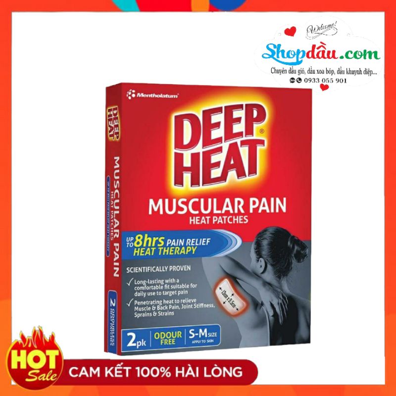 Miếng dán giảm đau Deep Heat Muscular Pain