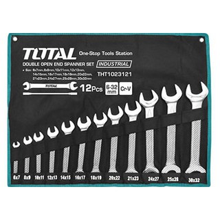 6-32mm Bộ cờ lê hai đầu miệng 12 chi tiết Total THT1023121