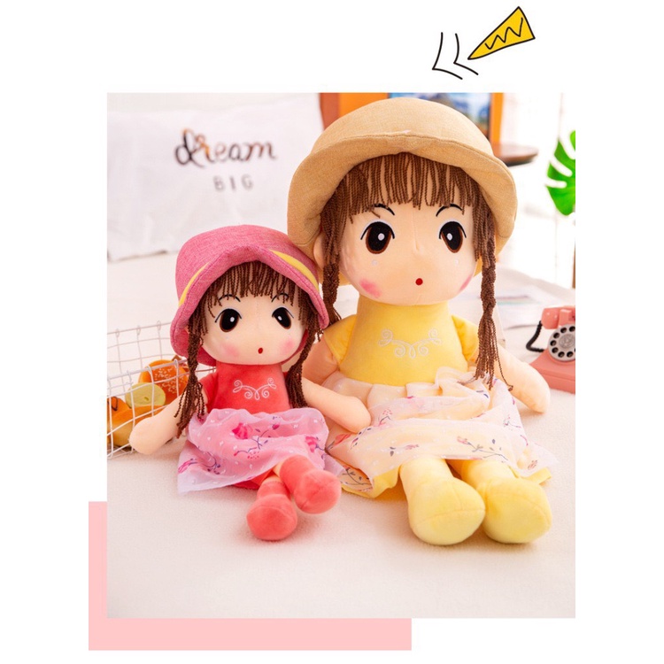 Búp bê nhồi bông cho bé gái cao 45-60-70cm