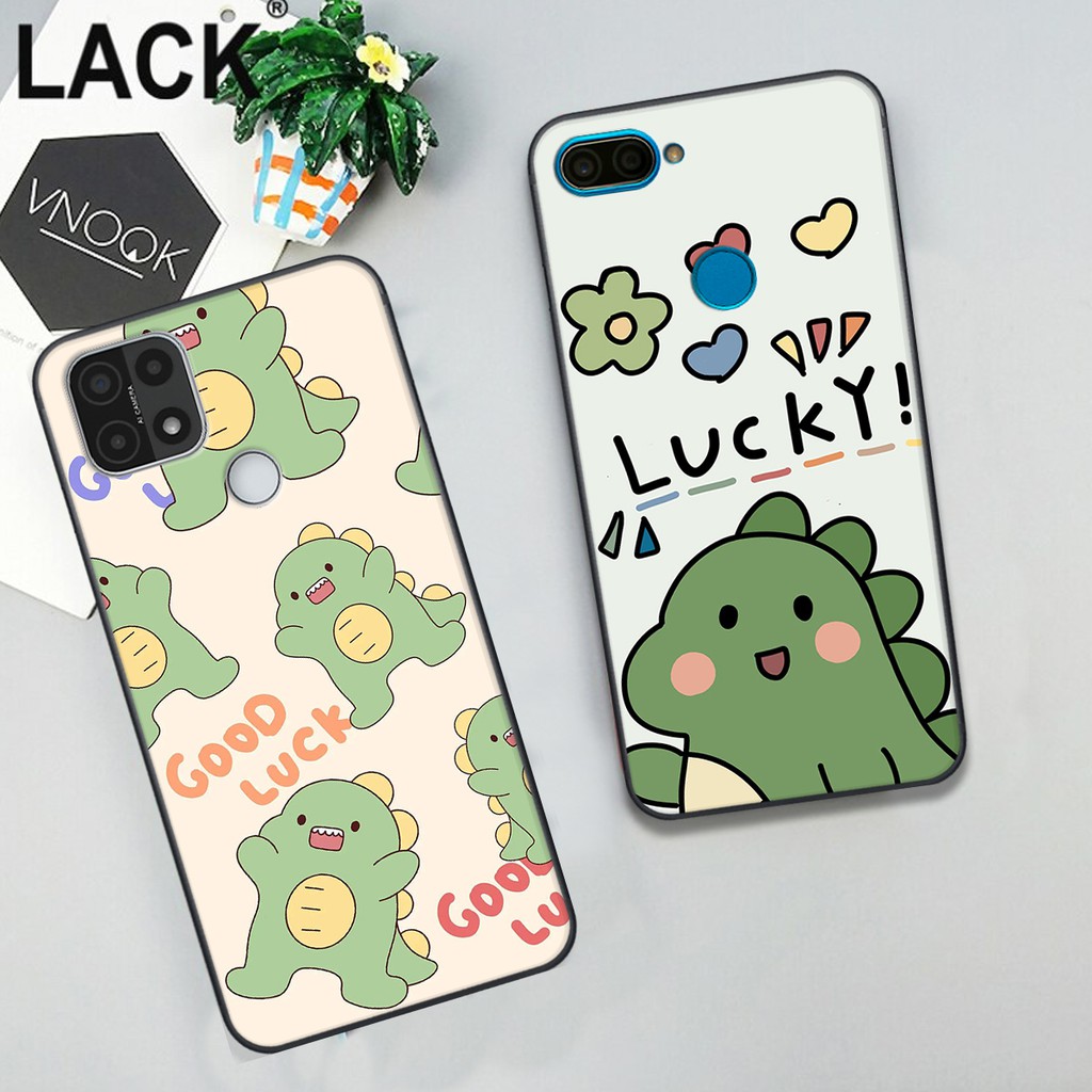 Ốp lưng oppo A15, A15s, A73, A93, A3s, F9 hình khủng long dễ thương