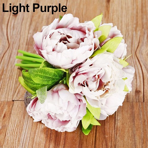 1 Bó 5 bông hoa Mẫu Đơn nhân tạo trang trí nội thất, cửa hàng, tiệc cưới