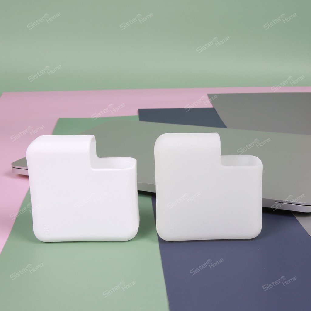 Ốp Bảo Vệ Bộ Sạc Macbook Air Pro M1 M2 11 12 13 14 15 16 2020 A2681 A2338 A2337 A2179 A1932 A2289 A1706 Bằng Silicone