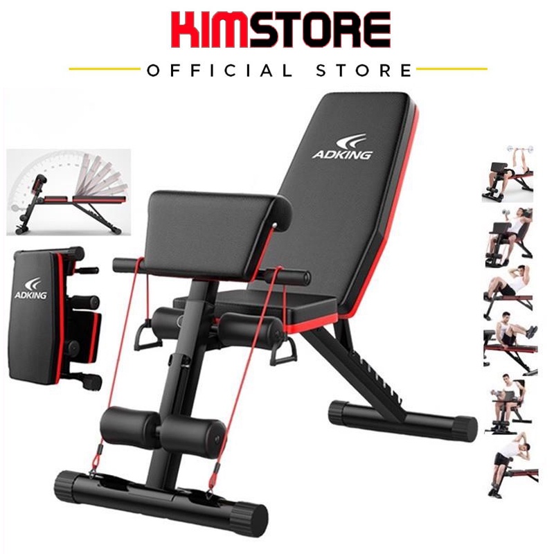 Ghế tập tạ đa năng Adking AD-189 giúp tập tạ, tập cơ bụng, tập gym, tập thể dục tại nhà hiệu quả