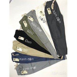 Quần baggy thô đũi cạp chun rút (ảnh thật)