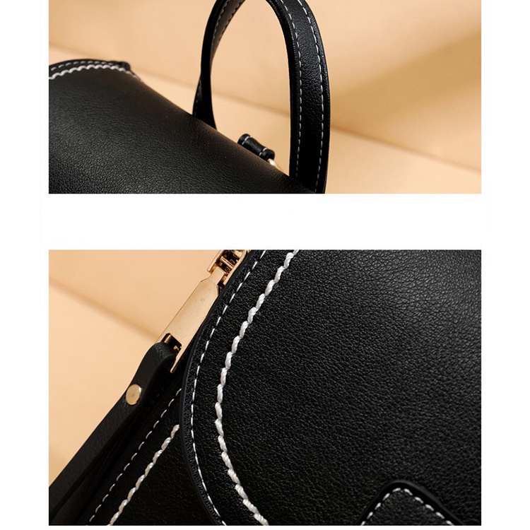 Ba lô Chuwanglin chất liệu da cỡ nhỏ đa năng thời trang cho nữ