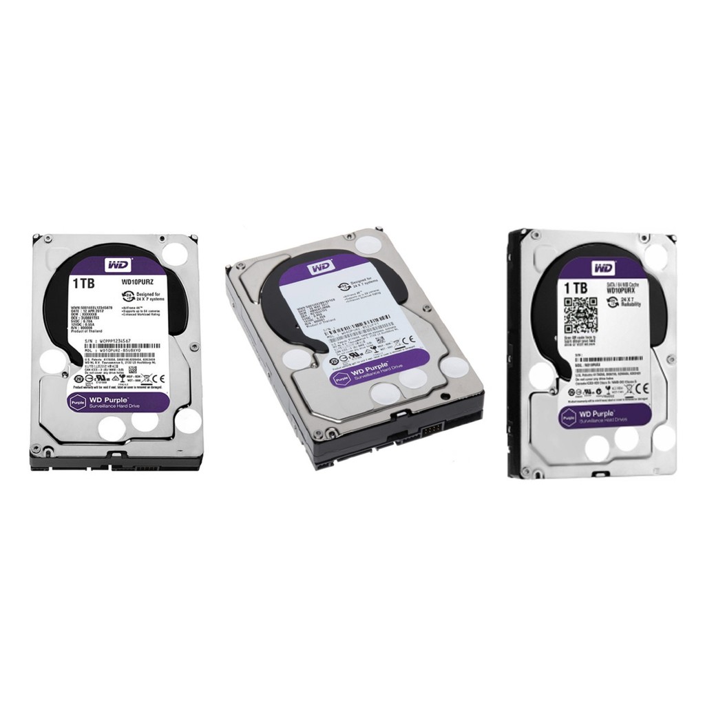 Ổ cứng HDD 1Tb Western Purple (màu tím) cho camera - Pk Máy