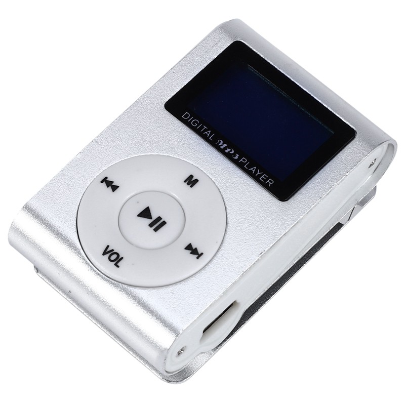 Mini USB Clip MP3 Player Video Screen Support 32GB Micro-SD TF Card