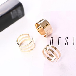 Set 3 nhẫn thiết kế độc đáo cá tính thời trang