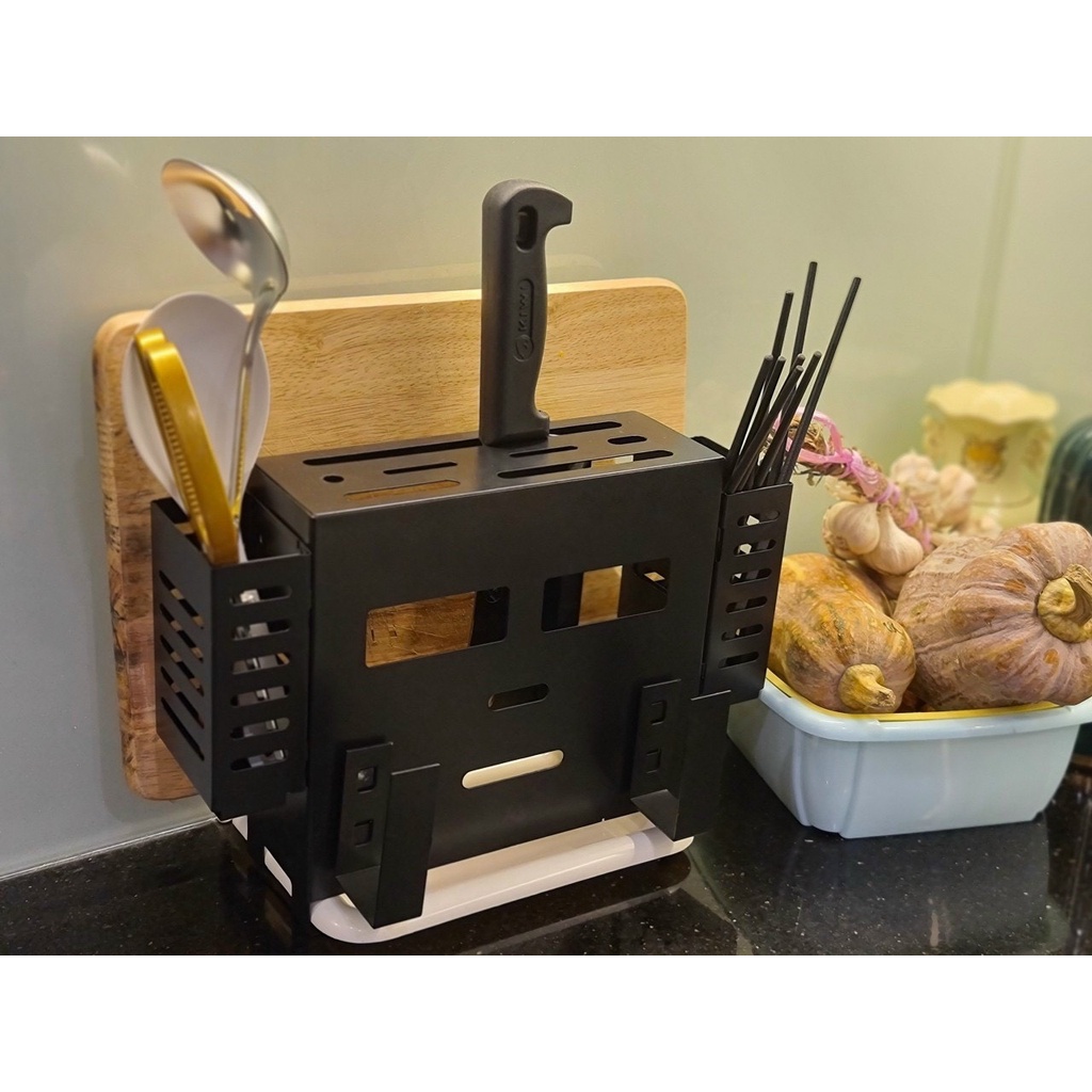 🆓 KỆ ĐỂ DAO THỚT - THÌA ĐŨA ĐA NĂNG