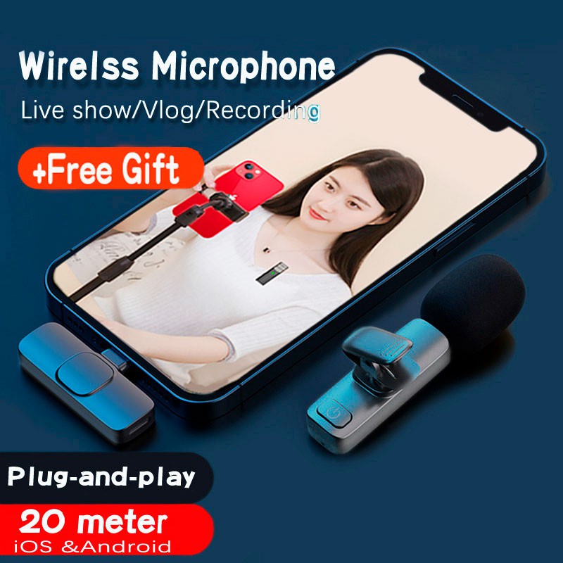 Micro Không Dây Mini Di Động Cho Điện Thoại iPhone Android