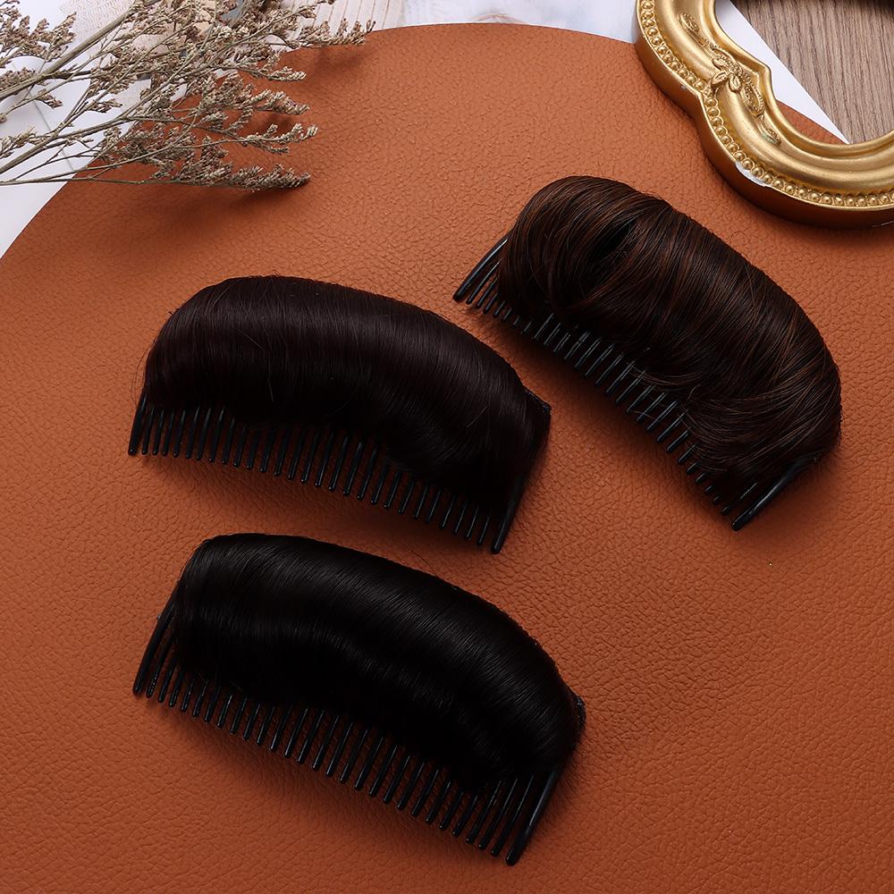 XIANTIN Set 1 / 3 Kẹp Tóc Giả Vô Hình Bằng Sợi Tổng Hợp Nhiều Màu Sắc