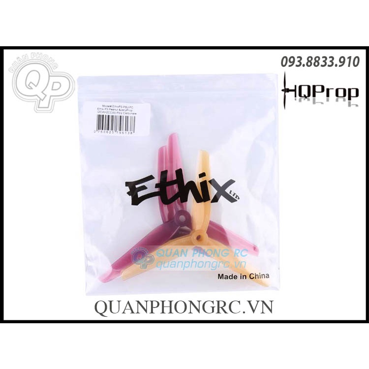 Cánh 3 Lá HQProp Ethix P3 5 Inch Peanut Butter &amp; Jelly Propellers (2 Cặp)