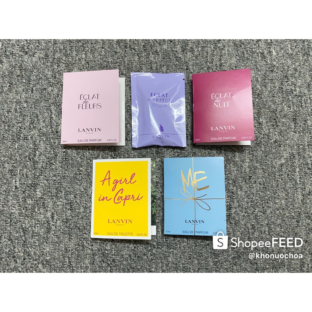💥 Mẫu thử nước hoa nữ Lanvin chính hãng