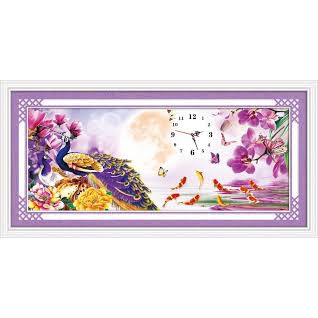 Tranh thêu chữ thập ĐH Gia Hòa Vạn Sự Hưng, 88944,85x40cm chưa thêu